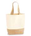 WM450/W450 Jute Base Canvas Shopper Natural colour image